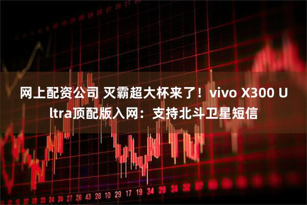网上配资公司 灭霸超大杯来了！vivo X300 Ultra顶配版入网：支持北斗卫星短信