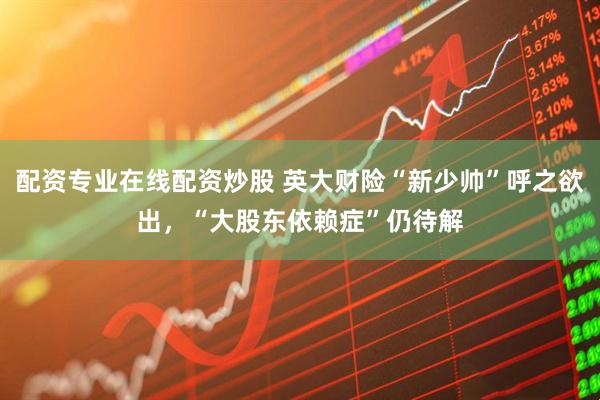 配资专业在线配资炒股 英大财险“新少帅”呼之欲出，“大股东依赖症”仍待解